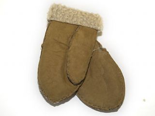 child's lambskin mittens by babies in sheep's clothing