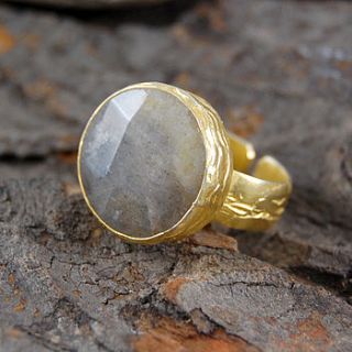 round labradorite cocktail ring by embers semi precious and gemstone designs