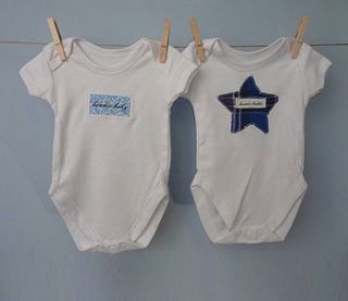 set of two scottish baby vests by cabbie kids