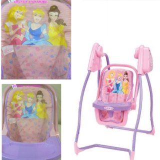 DISNEY PRINCESS BELLE AURORA CINDERELLA BABY DOLL SWING Electronically Rocks Back and Forth Musical Graco Toys & Games