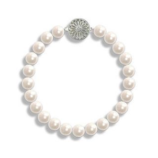 grace vintage style pearl bracelet by susie warner