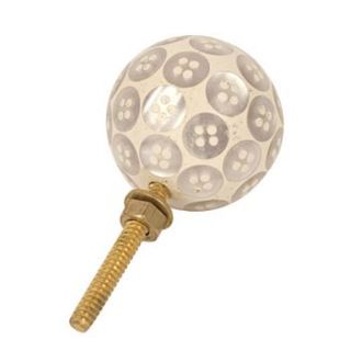 white button drawer pull by dibor