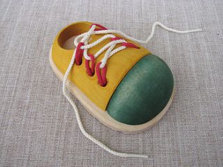 educational montessori lacing shoe by wooden toy gallery