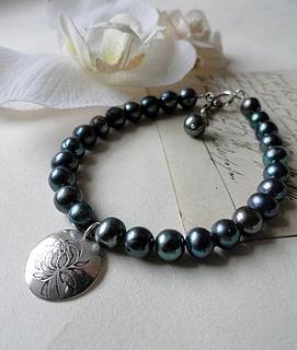 lotus flower pearl bracelet by joey rose