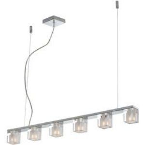 ET2 Lighting ET2 E22034 18 Polished Chrome Blocs 6 Light Pendant