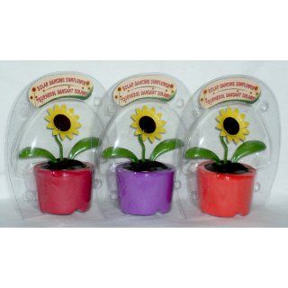 Solar Powered Dancing Sunflower   Package of Three (3) Flowers   Artificial Mixed Flower Arrangements