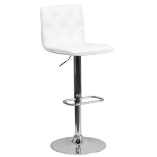 FlashFurniture Contemporary Tufted Vinyl Adjustable Height Bar Stool CH 11208