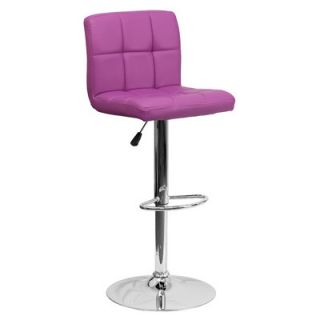 FlashFurniture Contemporary Quilted Vinyl Adjustable Height Bar Stool DS 810 