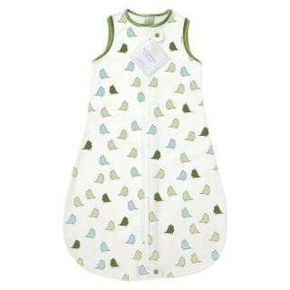 Swaddle Designs Lightweight Cotton zzZipMe Sack   Green Little Chickies 3mo 6mo