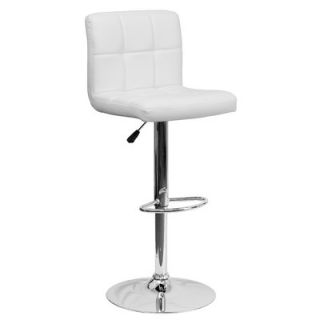 FlashFurniture Contemporary Quilted Vinyl Adjustable Height Bar Stool DS 810 