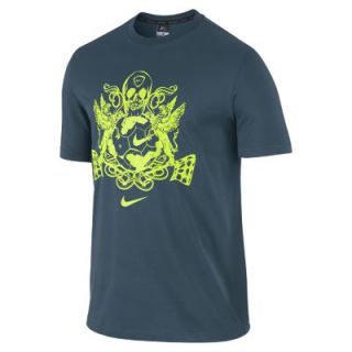 Nike Academy Graphic Dri FIT 1 Mens T Shirt   Space Blue