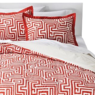 Room Essentials Maize Geo Comforter Set   Orange (Full/Queen)