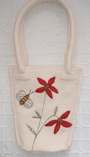 'bumble bee' shoulder bag by carol atkinson textiles