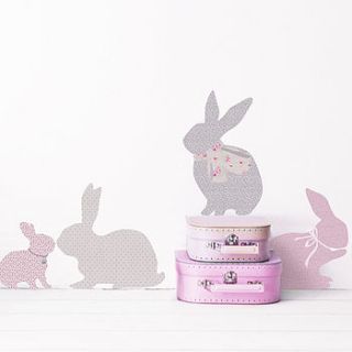 rabbit wall stickers by koko kids