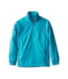 PUMA Golf Kids Half Zip Wind Jacket Boys Coat (Blue)