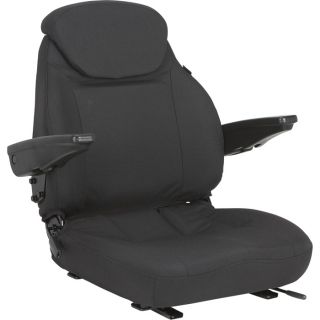 Cordura Seat with Adjustable Lumbar Support   Black, Model 44000BK03UN