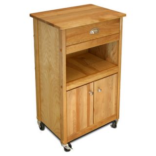 Catskill Craftsmen Modified Cuisine Kitchen Cart with Butcher
