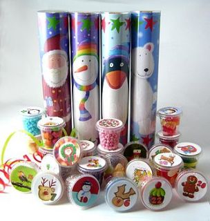 lots of pots of sweets santa advent calendar by chocolate by cocoapod chocolate