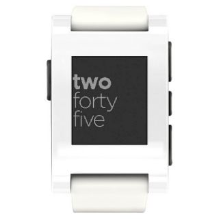Pebble Smart Watch for iPhone and Android   White