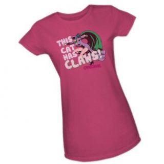 "This Cat Has Claws"    Catwoman    DC Comics Crop Sleeve Fitted Juniors T Shirt, Small Clothing