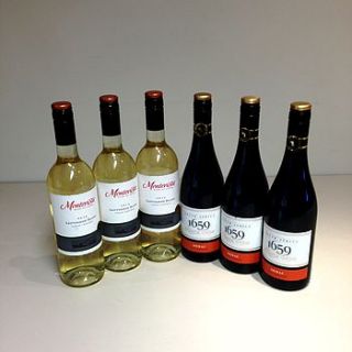 christmas red and white wine party case by keelham farm shop