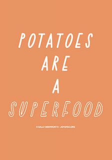 potatoes are a superfood a3 print by the joy of ex foundation