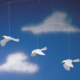 soaring seagulls mobile by drift living