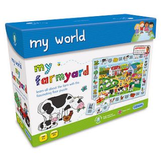 my farmyard floor puzzle by rain starts play