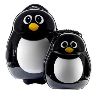 peko penguin trolley case and back pack set by the cuties and pals