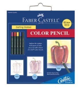 Faber Castell Creative Studio Getting Started Art Kit Color Pencil  Artists Drawing Sets 