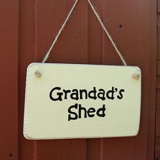 personalised shed sign by siop gardd