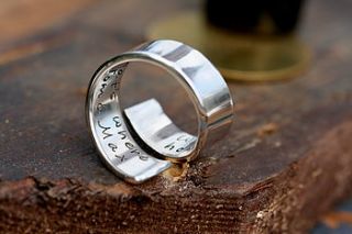 personalised twisted ring by joulberry