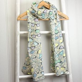 disaster designs ditsy glasses scarf by lisa angel