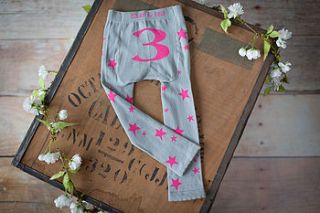 girls number leggings by blade and rose