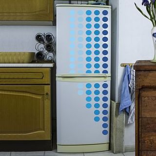 dotted lines vinyl refrigerator decal by vinyl revolution