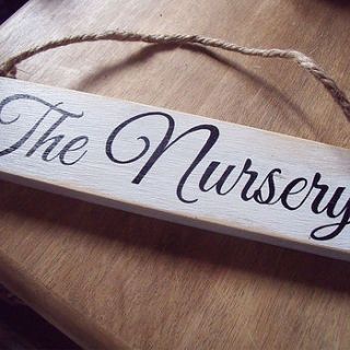 personalised wood nursery signs by sayitwithsam