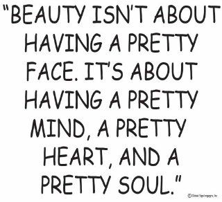 Beauty Isn't About Having a Pretty Face Wall Quote Vinyl Decal Wall Decal Vinyl Wall Lettering Wall Sayings Home Art Decor Decal   Prints