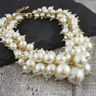 pearl statement necklace by my posh shop