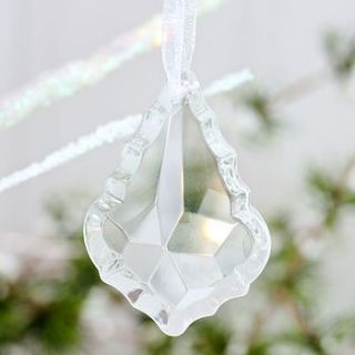 clear chandelier drop decoration by lisa angel homeware and gifts
