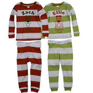 personalised christmas pyjamas by meenymineymo