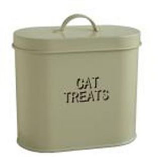 cat or dog treats storage tin by the contemporary home