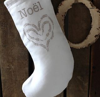 noel christmas stocking by also home