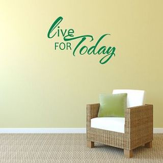 live for today wall sticker by mirrorin