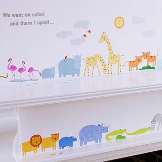 childrens safari wall stickers by kidscapes wall stickers