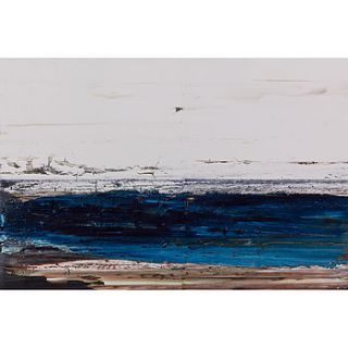 dark blue sea miniature painting by jessica zoob