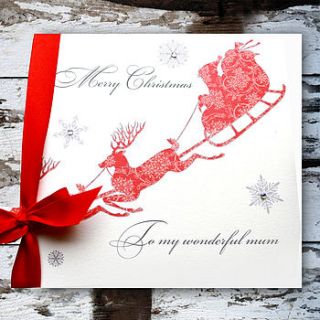 personalised christmas card with box by 2by2 creative