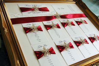 snowflake wedding seating plan table plan by made with love designs ltd