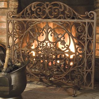footed cast iron fire screen by dibor