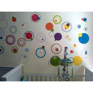 RoomMates RMK1248SCS Just Dots Primary Colors Peel & Stick Wall Decals   Decorative Wall Appliques  