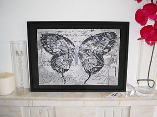 butterfly framed diamante embellished artwork by spdesign